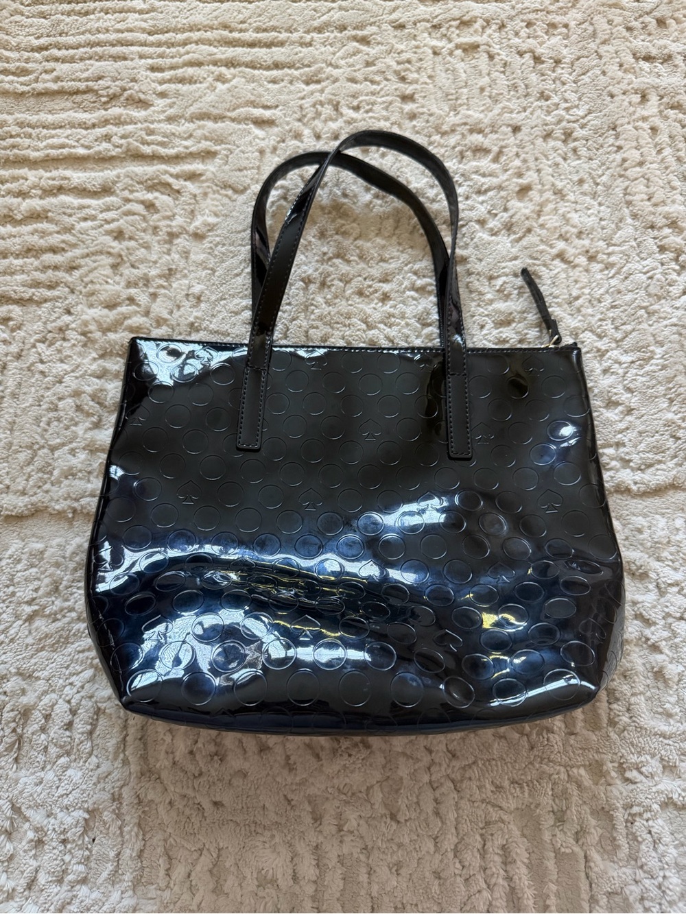 Kate Spade Black Patent Tote Bag - Picture 2 of 5